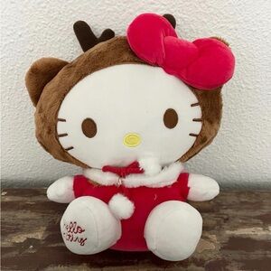 Sanrio Hello Kitty Plush Christmas Moose Deer Red Costume